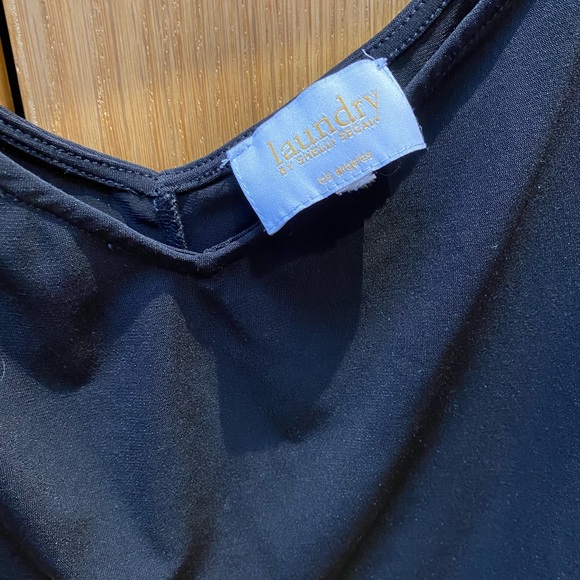 Laundry silky black tank - Picture 3 of 3